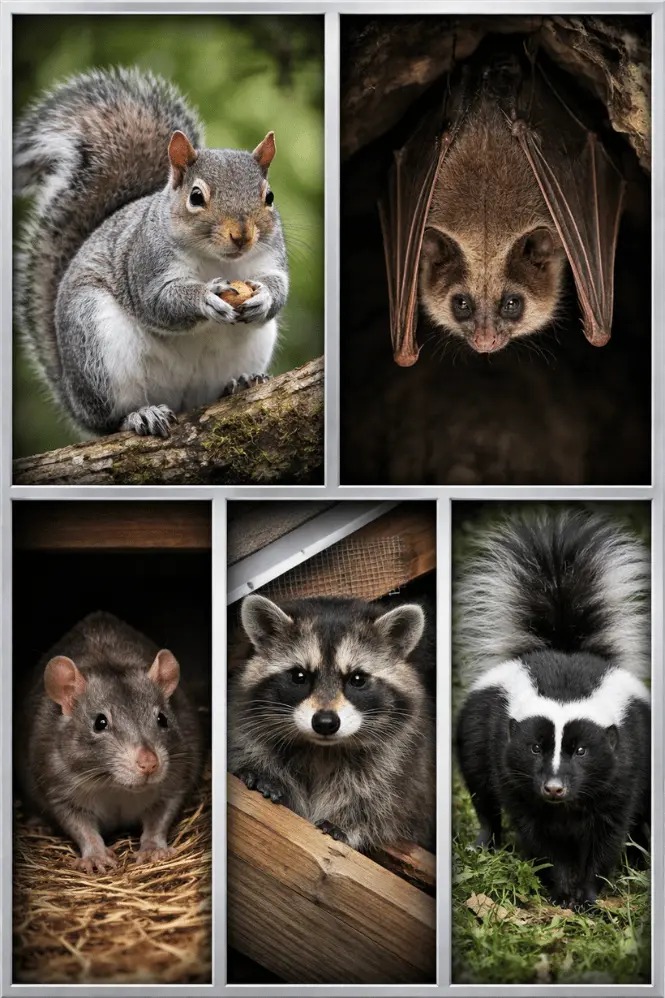Compilation of common Pacific Northwest wildlife species